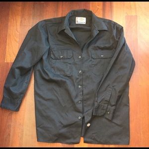 Black Dickies long sleeve button down shirt